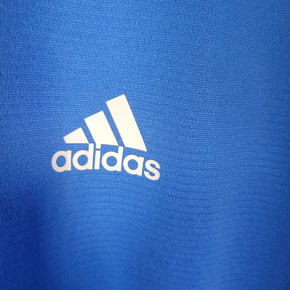 Adidas Mens 2XL Blue ClimaCool W&S Open Cincinnati Tennis Athletic Shirt